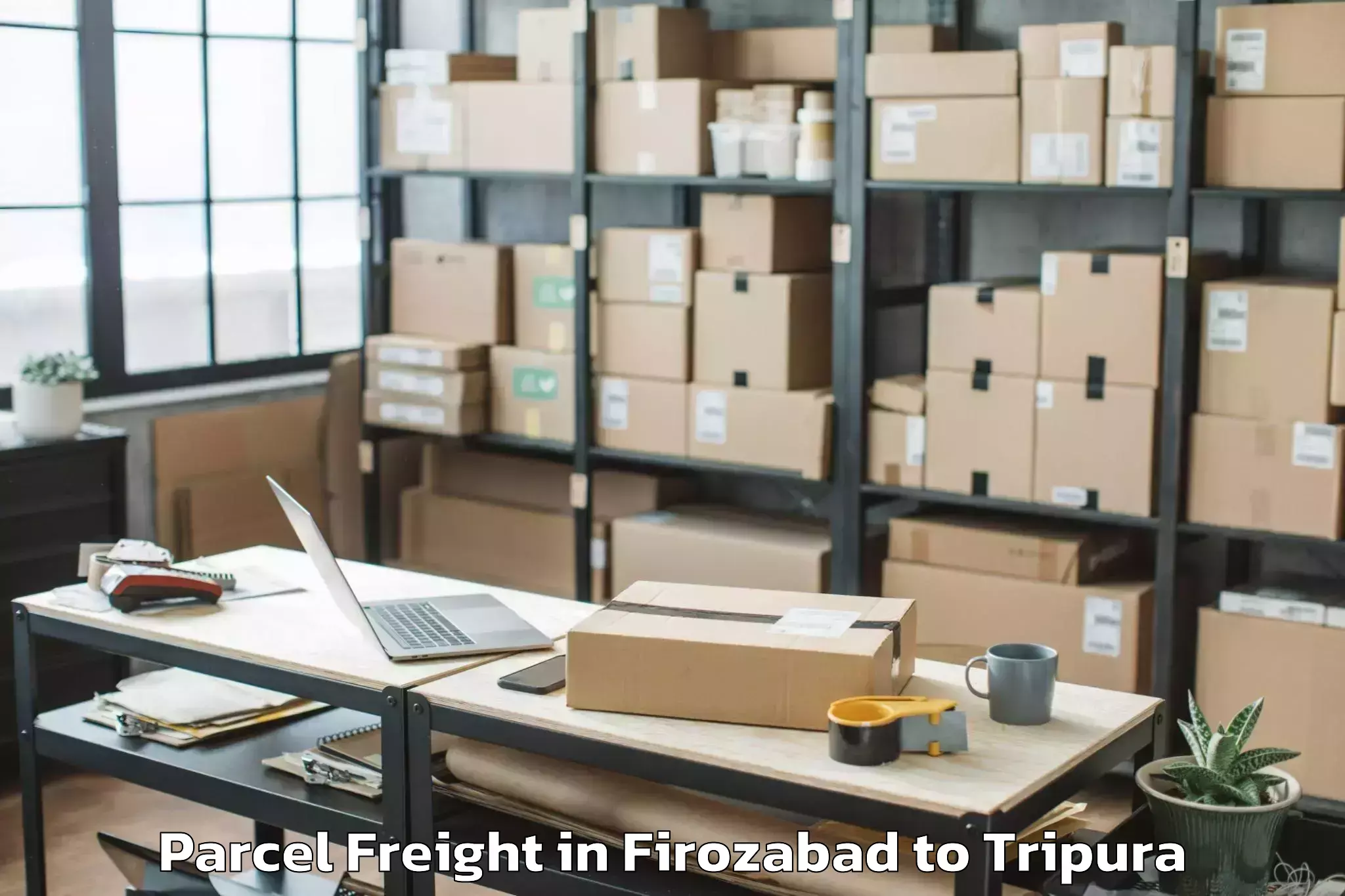 Efficient Firozabad to Kumarghat Parcel Freight